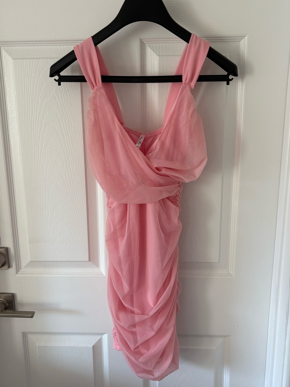 Lucy in the Sky Pink Draped Mini Dress Size S